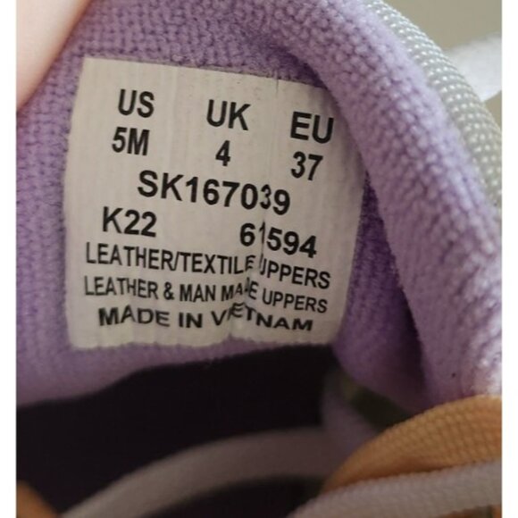 Saucony Shadow Original Yellow Beige Purple Size 5 Womens - Picture 3 of 9